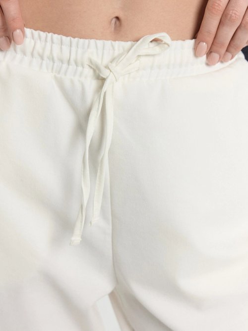 Брюки багги женские белые с высокой посадкой, фото 7 из 7