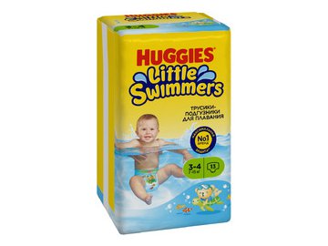 Детские одноразовые трусики-подгузники для плавания HUGGIES Little Swimmers 3-4 (7-15кг)*13шт в Пинске 5 элемент