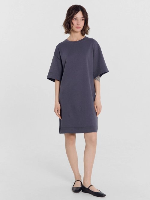 Платье женское в графитово-сером цвете, фото 1 из 5