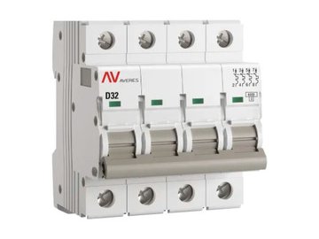 Выключатель автоматический EKF Averes AV-6 4P 32A (D) 6kA