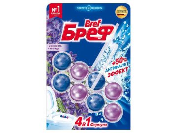 Средство чистящее д/унитаза БРЕФ Сила-актив Свежесть лаванды 2*50г