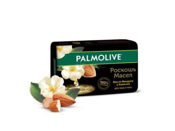 Мыло твердое PALMOLIVE Роскошь масел масло миндаля и камелия, 90 г