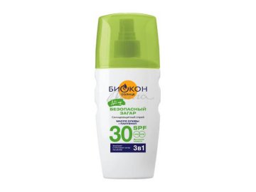 Солнцезащитный спрей БИОКОН SPF30 3 в 1, 160 мл
