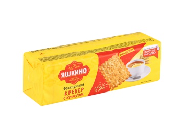 Крекер"ЯШКИНО ФРАНЦУЗСКИЙ"(хр/кун) 185г на акции в магазинах Евроопт