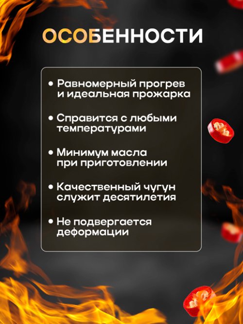 Чугунная решетка-гриль Barbecue-L, фото 5 из 9