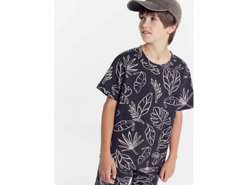 Футболка для мальчиков темно-синяя с пальмами Марк Формель