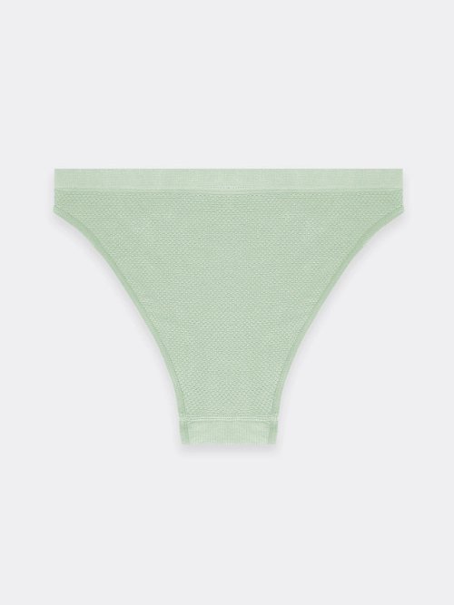 Трусы женские бразилиана в яблочно-мятном цвете, фото 7 из 8