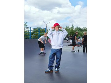 Толстовка для мальчиков серая с принтом Марк Формель