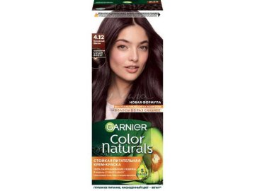 Крем-краска для волос GARNIER Color Naturals, тон 4.12 Холодный Шатен
