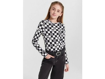 Лонгслив для девочек в клетку Марк Формель