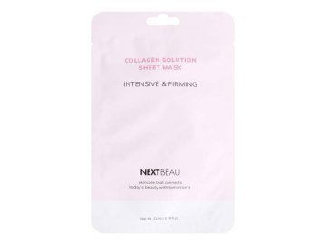 Маска тканевая для лица NEXTBEAU Collagen Solution Sheet Mask Intensive & Firming подтягивающая в Дятлово Мила