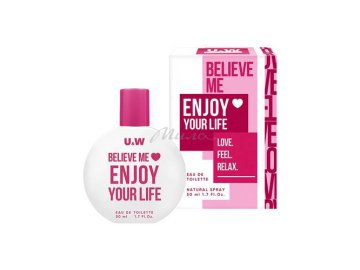 Вода туалетная для женщин YOU & WORLD Believe Me Enjoy Your Life, 50 мл