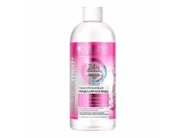 Вода мицеллярная EVELINE 3в1 Facemed Гиалуроновая, 100 мл