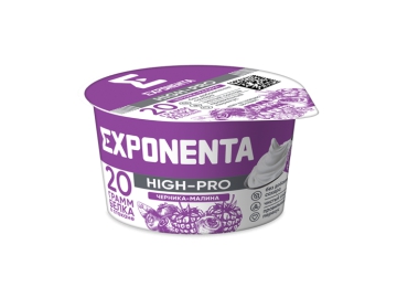 Продукт к/м EXPONENTA с выс сод белка со вкус Черника-малина 160 г
