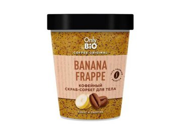 Скраб-сорбет для тела ONLY BIO Bio Banana Frappe Кофейный Coffee Original, 230 мл