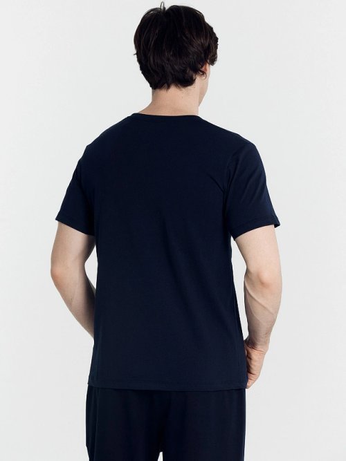 Футболка мужская в синем цвете, фото 2 из 7