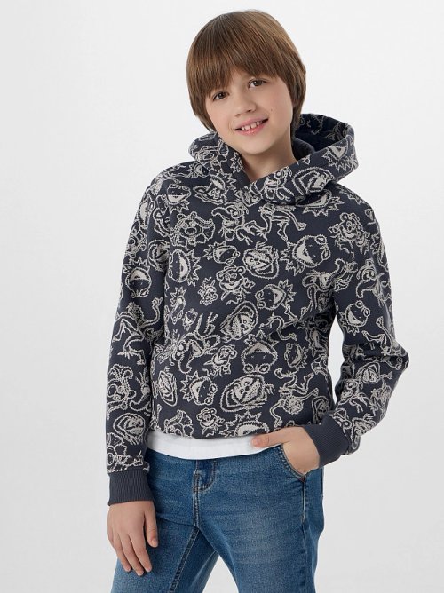 Худи для мальчиков из футера с начесом, фото 7 из 7