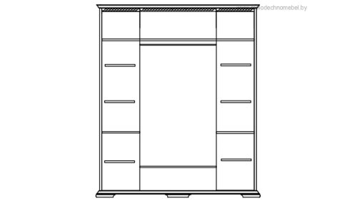 Шкаф для одежды Лика ММ-137-01/04, фото 3 из 4