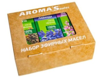Набор эфирных масел SAUNA MED (пихта лаванда мускатный шалфей) 3x10мл