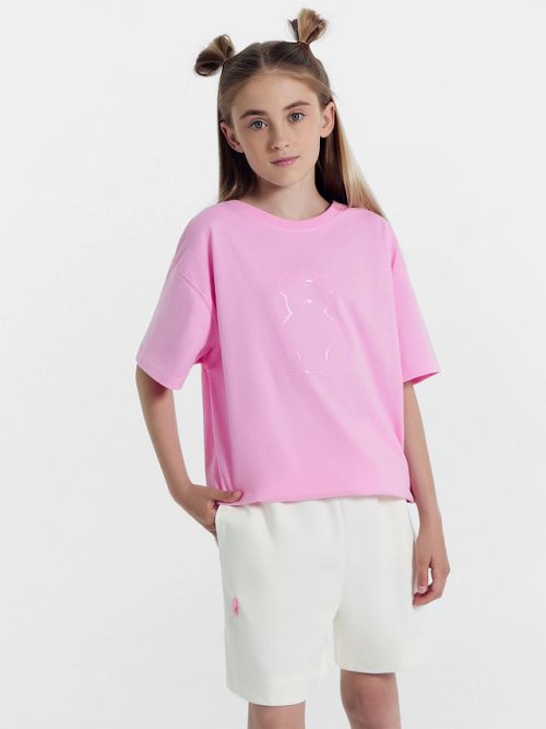 Шорты для девочек светло-молочные, фото 1 из 6