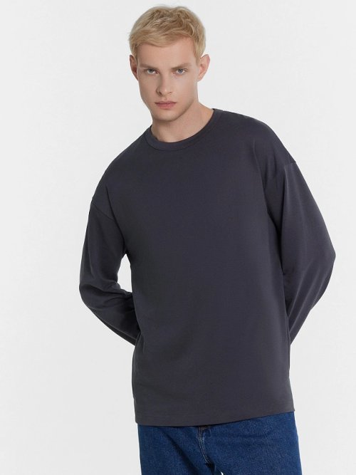 Лонгслив мужской серый, фото 5 из 6