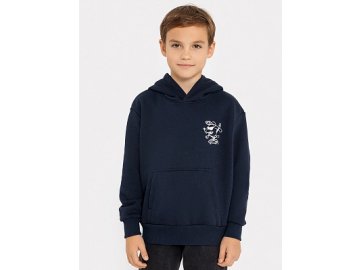 Худи для мальчиков темно-синее с печатью Марк Формель