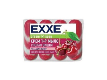 Крем-мыло EXXE Спелая вишня, 4 х 75 г