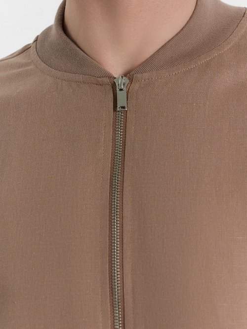 Бомбер мужской бежевый, фото 4 из 5