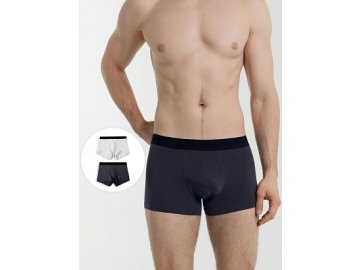 Набор мужских трусов-боксеров (2 шт.) в оттенках "графит" и "серый меланж" Марк Формель