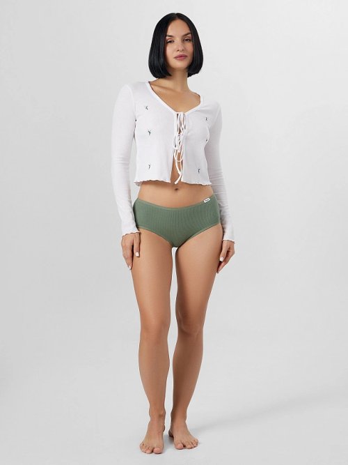 Трусы шорты женские зеленые, фото 6 из 24