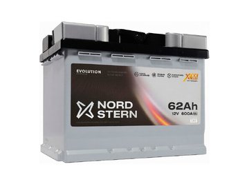 Автомобильный аккумулятор NORD STERN NS620S Evolution R+ (62 Ah)