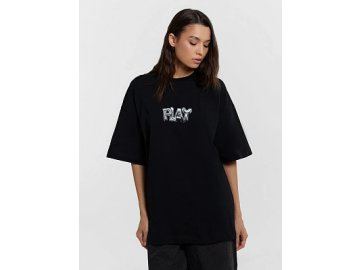 Футболка женская оверсайз черная с принтом "Play" Марк Формель