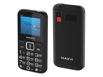 Кнопочный телефон Maxvi B200 (черный)