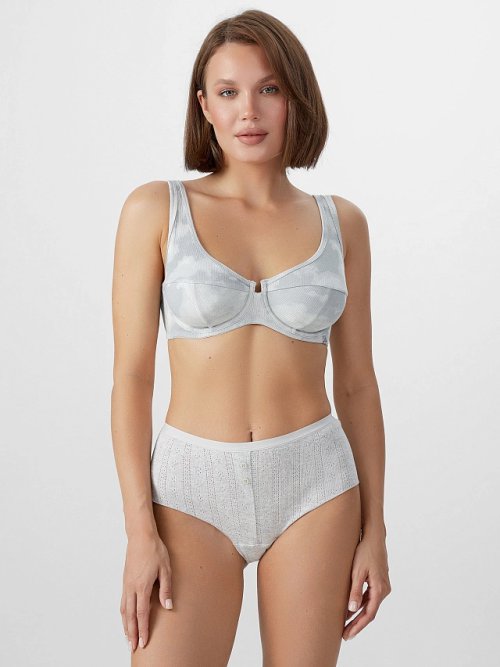 Трусы шортики женские серые, фото 2 из 30