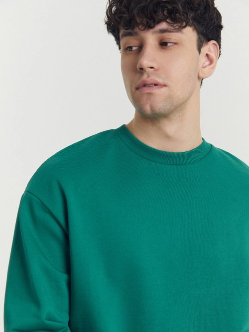 Свитшот мужской в зеленом цвете, фото 8 из 12