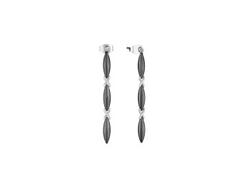 Серьги пусеты Fresh Jewelry, серебро 925 проба, вставка керамика