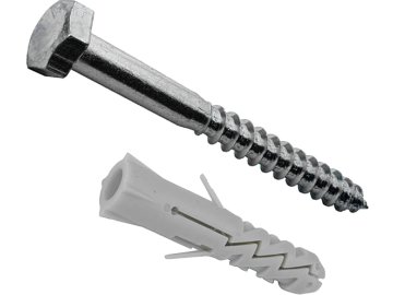 Дюбель с шур.шестигр.гол.(дюб.10х50-шур.6х100) (10шт) FixHaus