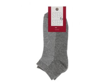 Носки женские STEP by STEP серый, сетка, размер 25, артикул 50s-115