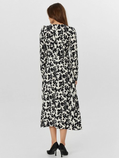 Платье женское бежевое с принтом, фото 3 из 6