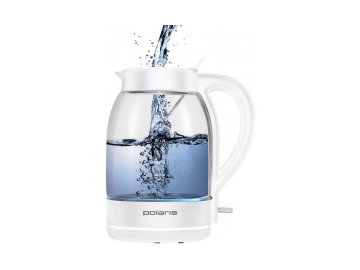 Чайник polaris pwk 1797cgl water way pro (белый) в Пинске Электросила