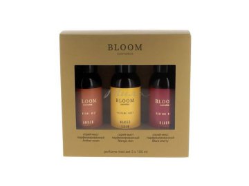 Подарочный набор BLOOM Cosmetics Спрей-мист Black cherry + Amber room + Mango skin, 100 мл х 3