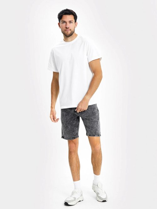 Джинсовые серые шорты для мужчин, фото 3 из 5