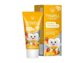 Паста зубная детская TISWELL Тропическое манго реминерализующая с наногидроксиапатитом, с 6 лет, 60 г