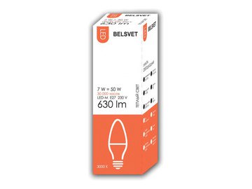 Светодиодная лампа Belsvet LED-M C37 7W 3000 К E27
