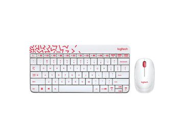 Клавиатура+мышь LOGITECH MK240 (920-008160) белый