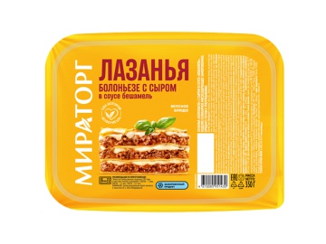 Лазанья "БОЛОНЬЕЗЕ С СЫРОМ" (зам.) 350г на акции в магазинах Евроопт