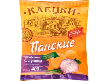 Клецки "ПАНСКИЕ" (карт.с лучк,зам) 400г на акции в магазинах Евроопт