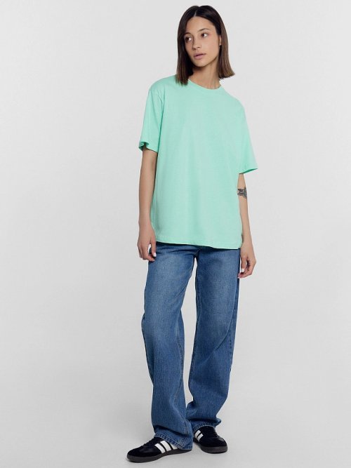 Футболка женская в мятно-зеленом цвете, фото 3 из 10