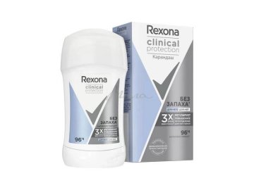 Антиперспирант-карандаш РЕКСОНА Clinical Protection Гипоаллергенный Без запаха, 40 мл