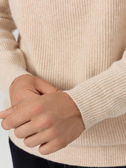 Джемпер на молнии мужской бежевый, фото 7 из 9